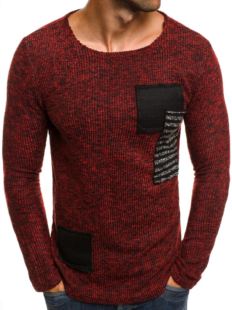 herren pullover rot