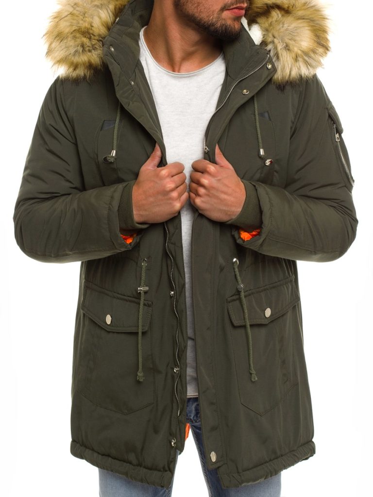 Herren Parka Khaki X-Feel 88651