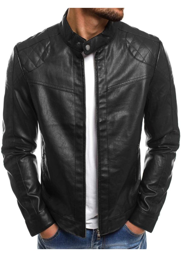 Herren Lederjacke schwarz